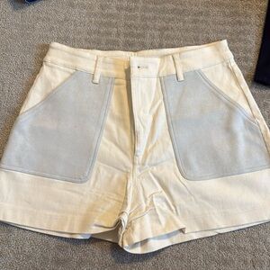 Cream shorts